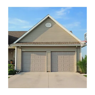 Chinese Manufacturer Electric Garage Door Wood Garage Door for Home Use