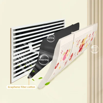 Custom Logo/Color Central Air Conditioner Windshield Cover Dustproof Polyester Modern Minimalist Style Universal Indoor
