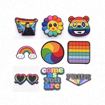 Custom Love and Peace Shoes Charms Logo for Phone case Decorations rainbow Designer Custom Charms for HBCU Designer Charms