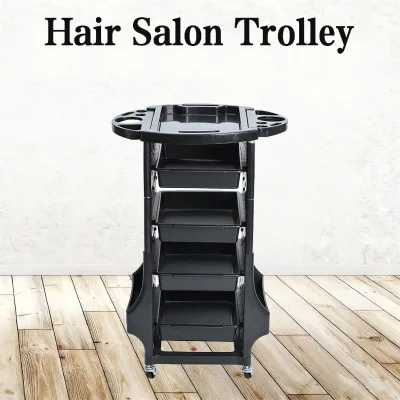 Five Layer Plastic Strip Drawer Side Basket for Hair Care and Beauty Tools Beauty and Hair Care Cart Storage Rack