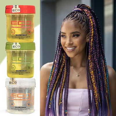 New Launch Private Label Argan/Coconut/Olive Oil/Black Castor & Flaxseed ECO Professional China Girl Styling Gel for Coils
