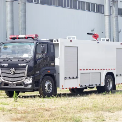 New Foton 8000L Aerial 4x2 Diesel Fire Sprinkler Emergency Rescue Vehicle for Firefighting Road Cleaning & Green Irrigation