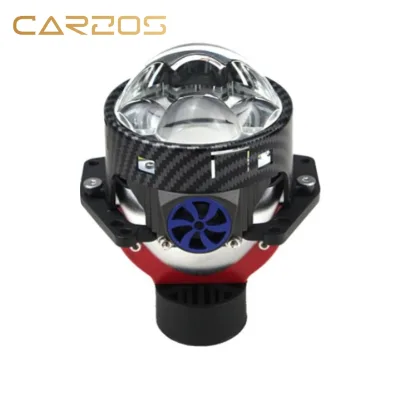 Triple Laser LED Projector Super Bright Translucent Fisheye Convex Lens Headlights Universal W80 Modification for Cars