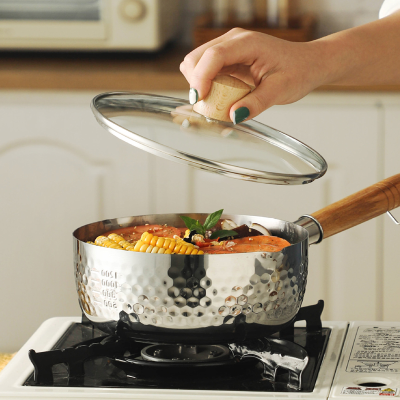 Multi Purpose Cooking Pot Metal Cooking Pots Japanese Style Yukihira Pan 304 Stainless Steel Soup Pot