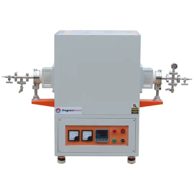 1700C High Temperature Ceramic Fiber Industrial Lab Tube Furnace for N2 H2 Inert Gas Applications
