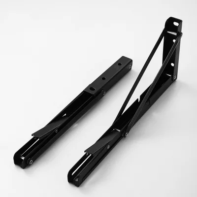 8 to 16 Inch Foldable Adjustable Floating Wall Side Mount Shelf Support Hardware Metal Folding Shelves Brackets