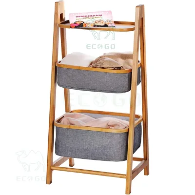 Household Basket Storage Laundry Cheap Price Storage Basket 2-Compartment Dirty Laundry Basket