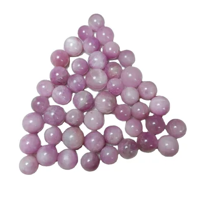 Rare Natural Kunzite Crystal Mini Sphere Healing Reiki Stones for Gift