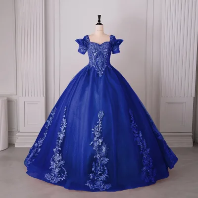 Stage Performance Costumes Banquet Evening Gowns Big Swing Puffy Skirts Adults Colorful Wedding Dresses