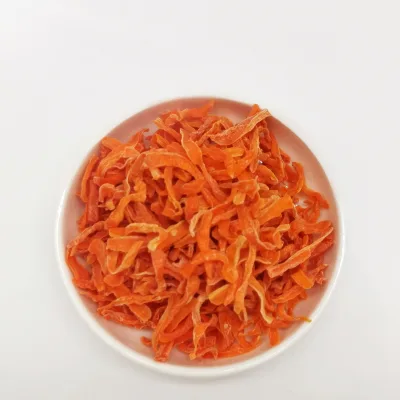 Supply Factory Wholesale Newest Crop  3x3x30mm Good Quality Air Dried Carrot Strips Dried Vegetables