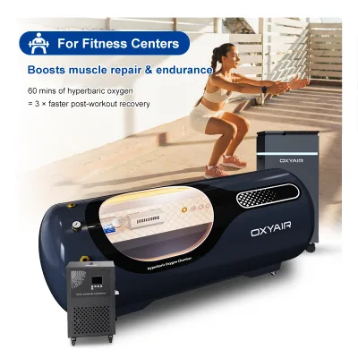 OXYAIR Hard Shell HBOT 1.5ATA Portable Hyperbaric Chamber 2.0ATA High Pressure 2ATA Oxygen Therapy Chamber