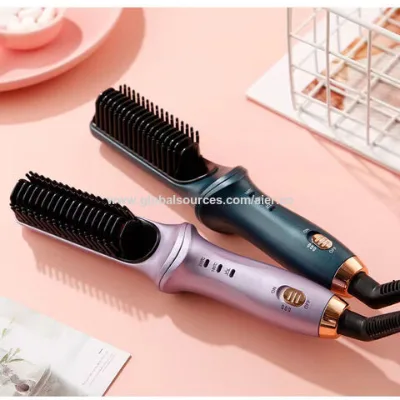 Wholesale Electric Hair straightener Comb 110V 220V Professional Styling Tools Portable Heating Hair Styler