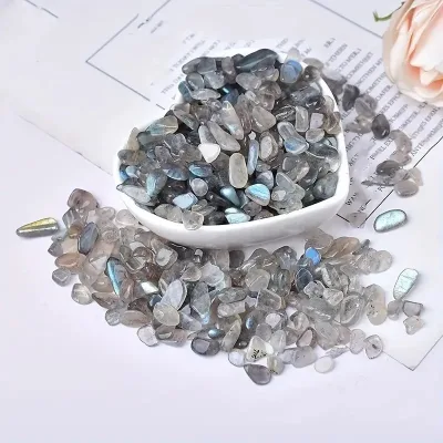 Crystal Chips Natural Moonstone Chips Healing Crystal Tumbled Stones Grey Moonstone Gravels Chips