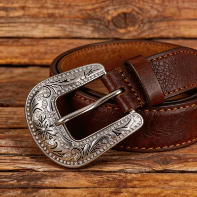 F1126 40mm Flower Western Belt Buckles Luxury Rhinestone Ladies Belt Buckle 40mm Shiny Rhinestone Belt Buckle for Men
