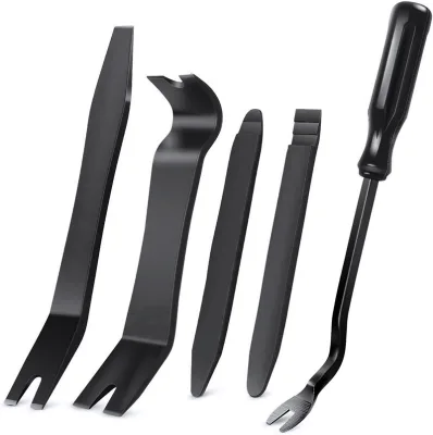 5Pcs Auto Trim Removal Tool Kit, No Scratch Plastic Pry Tool Kit - Interior Door Panel Clip Fastener Removal Set for Vehicle