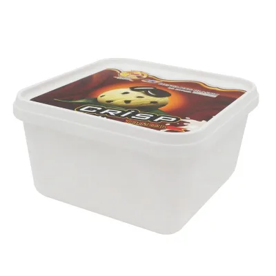 1 Liter Plastic square Package for Ice Cream Packaging Plastic square Tub Plastic Ice Cream square Containers