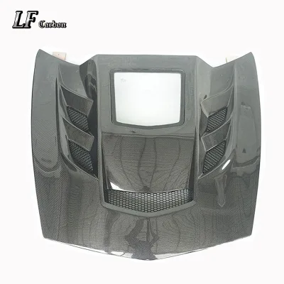 Carbon Fiber Sport Hood Cover for New Single-Sided Chevrolet Corvette C7 Z06 Upgrade Car Accessory