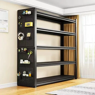 Multipurpose Rectangle Shape Storage Rack Adjustable Height Floor Standing Office Organizer
