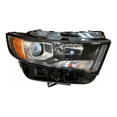 OEM FT4B-13W029-AC Headlight Driver Side Black Housing Chrome Trim for FORD EDGE 2015-2018