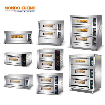 1 2 3 Deck 2 4 6 12 Tray Forno China Table Top lpg Restaurant Small Mini Bakery Bread Commercial Baking Kitchen Pizza Gas Oven