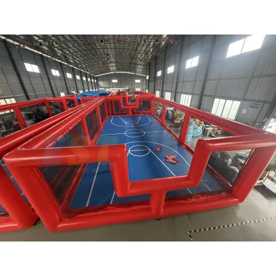 New Design Inflatable Basketball Court Interactive Sport Arena Game Drop Stitch Bottom Basketball Field for Outdoor