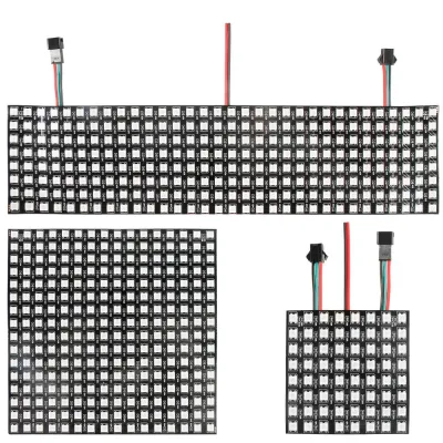 WS2812B Individually Addressable Led Digital Flexible Panel 8x8 16x16 8x32 Module Matrix Screen Dc5v
