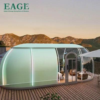 Hot Selling New Design PC Polycarbonate Dome Tent Modular Prefab Dome House for Resorts