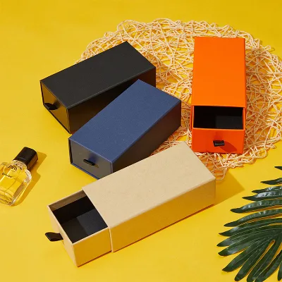 Fashion Orange Drawer Eyeglasses Packaging Cardboard Box Custom Logo Jewelry Gift Paper Boxes Sunglasses Glasses Hard Case