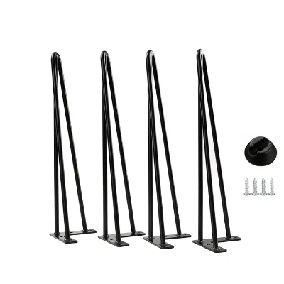 Wholesale Cheap Iron Stainless Steel Zinc Plated Hairpin Legs Customized Color OEM/ODM Service for Restaurant Desk Coffee Dining