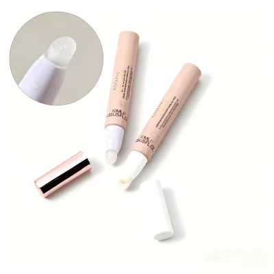 Custom Logo 10ml 15ml 20ml Lip Plumper Tube with Rotary Switch Silicone Applicator Empty Cosmetic Packaging Container