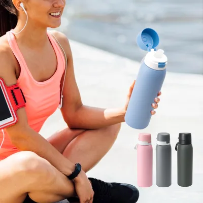 Taiwan Portable Personal Straw Filter Double Walled Insulated Stainless Steel Bottle Flask Outdoor Water Filter Water Bottle