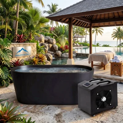 Commercial Acrylic Ice Bath Tub - Freestanding, Outdoor All Weather Use, CE Certified, Ice Therapy Bath for Resort Wellness
