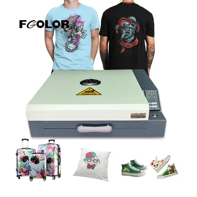 FCOLOR New A3 Heat Transfer Pet Film DTF Ink Dryer Automatic Semi-Automatic with Pump and Bearing for Flatbed Printer