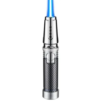 New Torch Lighter ,Adjustable Flame Cigar Spray Gun Lighter Butane Refillable Lighter for Kitchen Candle BBQ