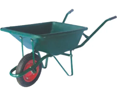 Wheelbarrow WB3008P with Solid Wheel,Load Capacity 120 kg Meatal Tray Wheel Barrow