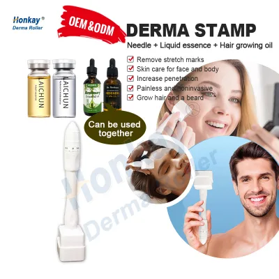 140A Beauty Stamp Adjustable Needle Anti-slip Handle Stamp for Better Serum Absorption