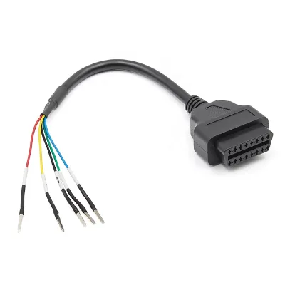 D3822 16 pin OBD2 open end adapter cable