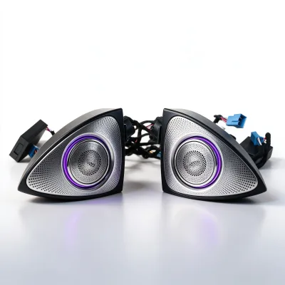 2014+ C Class W205 3D Speakers RotaTing Tweeters interior parts for W205 C220 C300 interior speaker with light led