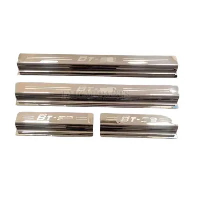 High Quality Chrome Interior Door Trim Sill Plate for BT50 2021 4door 2 Door FM AUTO PARTS 1 Year Warranty Easy