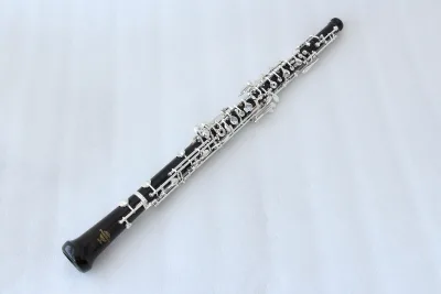 Professional Band Competition FOB-300 Hand Polished Ebony Wood Oboe Mirror Silver Hardware for Advanced Solo Oboe Player