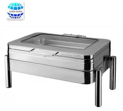 9L YUFEH Stainless Steel Hydraulic Chafing Dish with Glass Lid