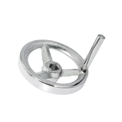 Huakai Factory Direct Chrome Plated Solid Handwheel Handwheel Lathe for CNC Machine Operating Spoke Handle