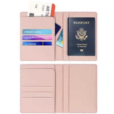 Custom Hot Sale Low Price PU Leather Customized Passport Cover Card Holder Wallet for Travel