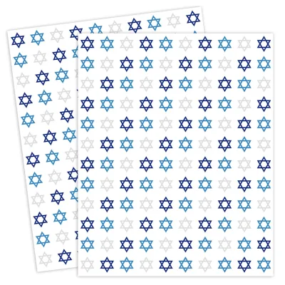 Wholesale Hanukkah Star of David Wrapping Paper Custom Print Jewish Festival Gift Packaging Wrapping Paper Sheets