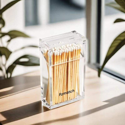 2024 New Luxury Custom LOGO Color Match Long Matchbox With Wooden Bulk Sales matchbox Allumettes En Bois Customized Match Boxes