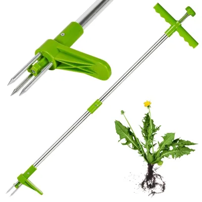 Manual Weed Puller Weeder Twist Dandelion Puller Weed Extractor Stand-up Gardening Tool Garden Lawn Easy Root Remover Grabber