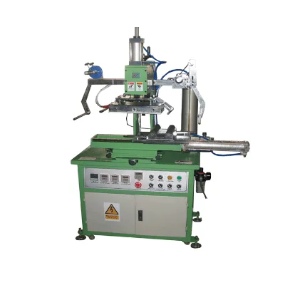 Automatic Pneumatic Foil Hot Stamping Machine Core Bearing Components Glass Bottles Soft Tubes Cylinder Printer Paper Printer