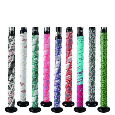 Professional Manufacturer Anti-Slip Custom Logo PU Leather Left/Right-Handed Baseball Bat Grip Tape-Durable Waterproof