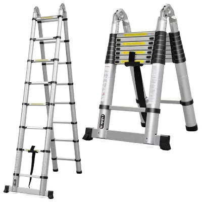 Custom Stainless Steel Ladder Telescopic Foldable Ladder Multipurpose Retractable Aluminum Ladder for Home Use