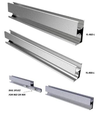 China Manufacturer Residential Home Solar Panel Mounting Tile Rails 5 mm Roofing Brackets Support Rail